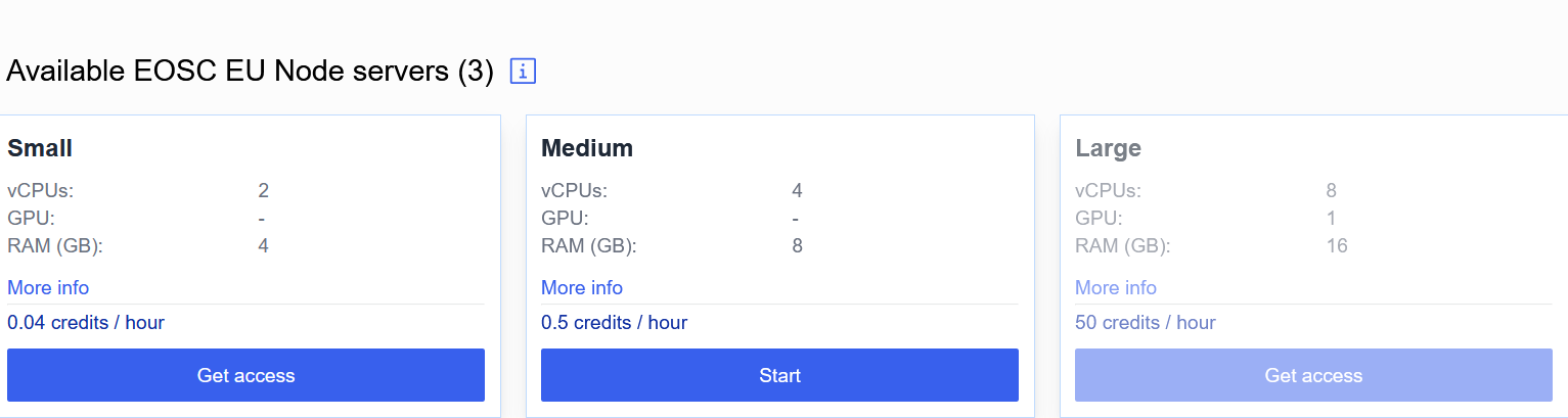 VM sizes